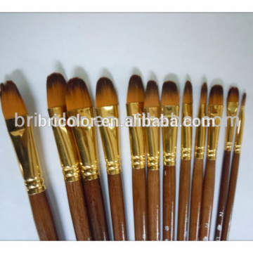 Wooden handle Nylon hair Art brush